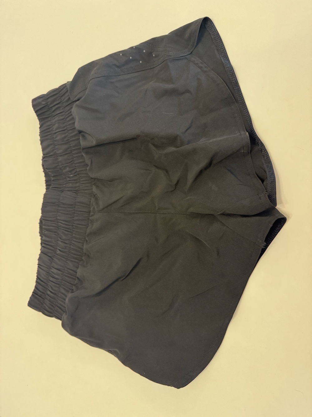 Black Elastic-Waist Women’s Shorts